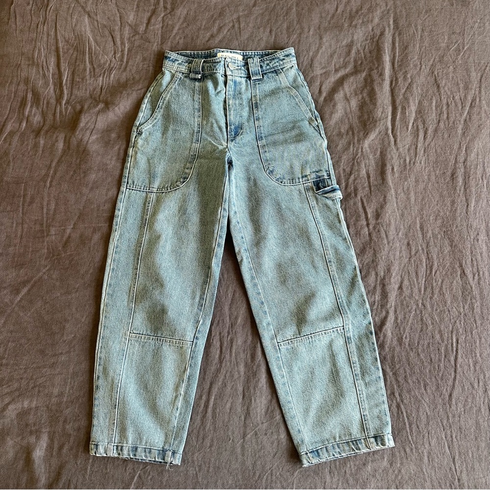 Alex Mill Women's Light Blue Relaxed Carpenter Jeans